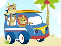 Cute Animals With Cars Difference