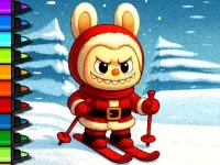 Easy Coloring Labubu Time image